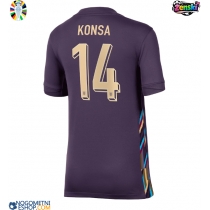 Ženski Nogometni dresi Anglija Ezri Konsa #14 Gostujoči EP 2024 Kratek Rokav